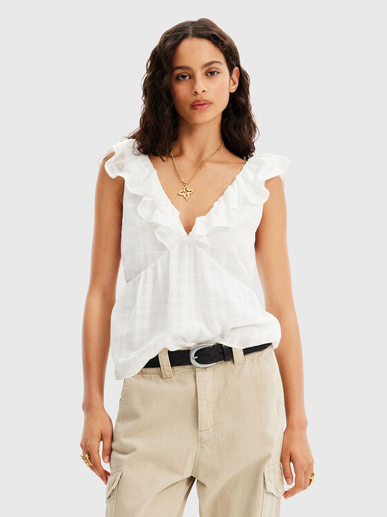 Бял топ DANIELA - 1