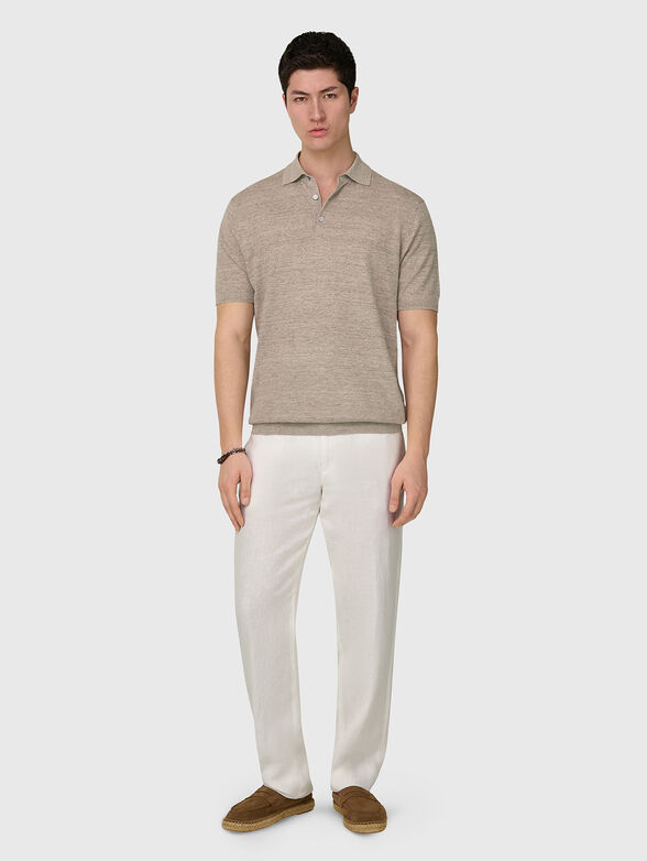 Polo shirt with a knit texture  - 2