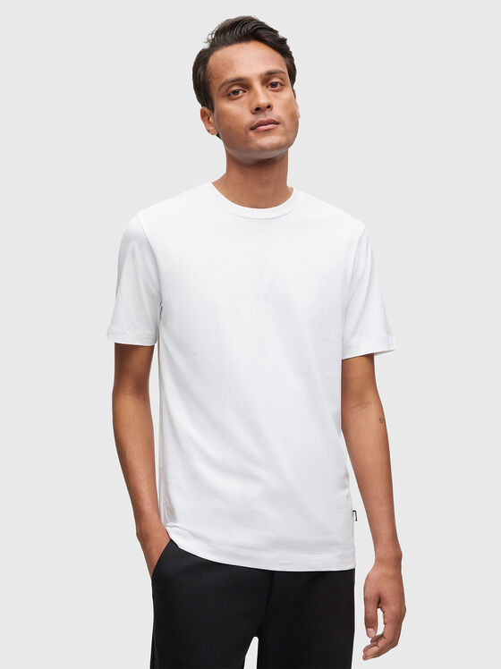 Beige cotton T-shirt - 1