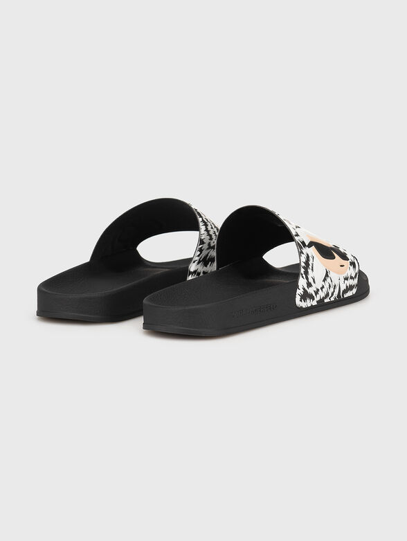 KONDO slippers with animal print - 2