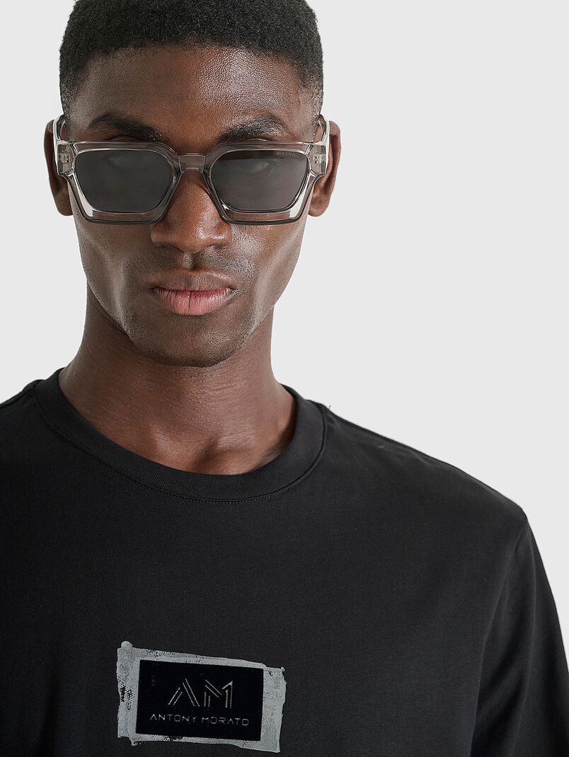 T-shirt with oval neckline - 3