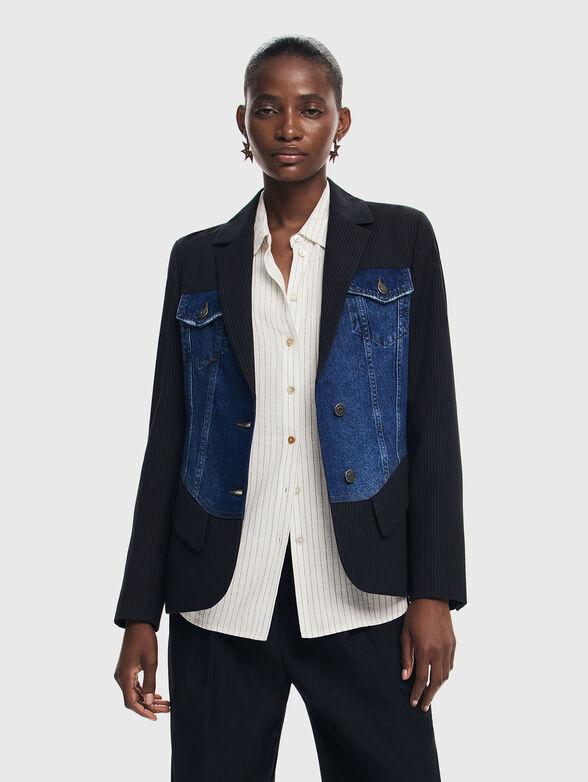 SEVILLA jacket with denim texture  - 1