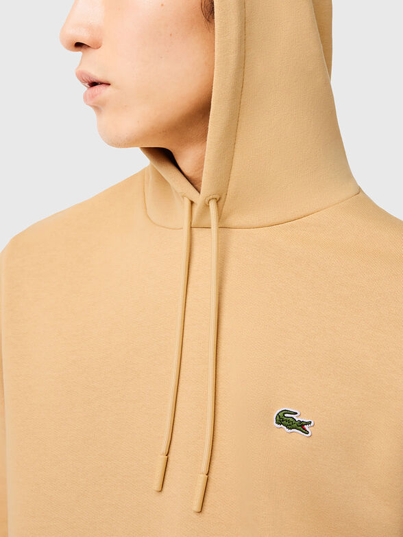 Hooded sweatshirt with logo accent - 4