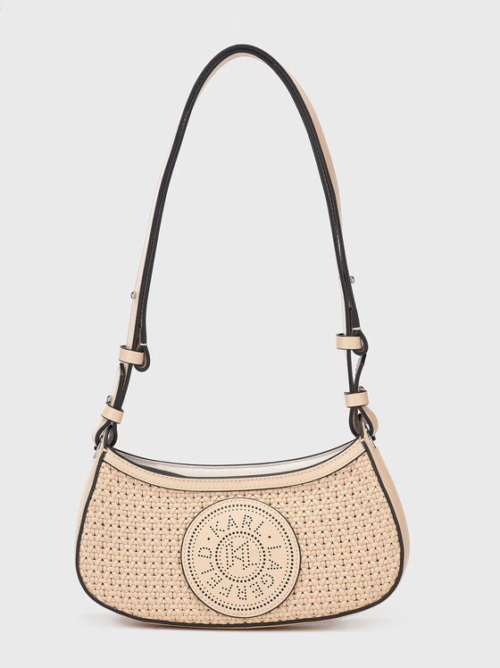 Малка кожена чанта с лого - 1