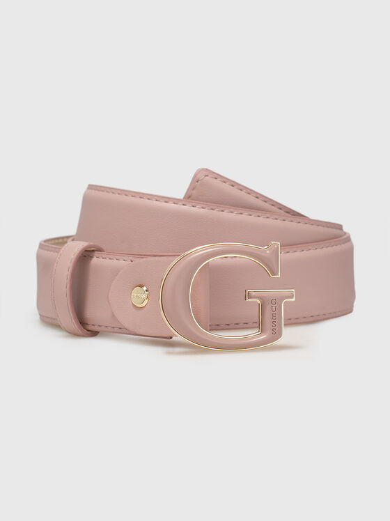 Black eco-leather belt - 1