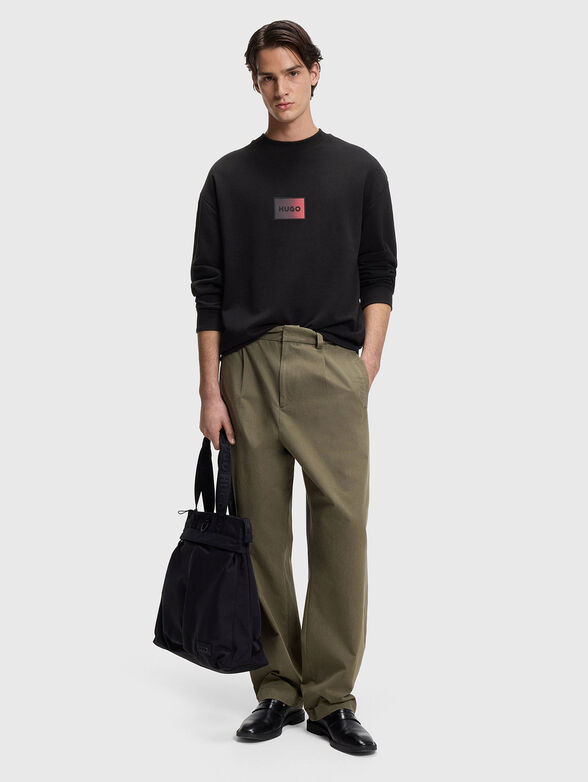 Cotton sweatshirt with front logo - 2