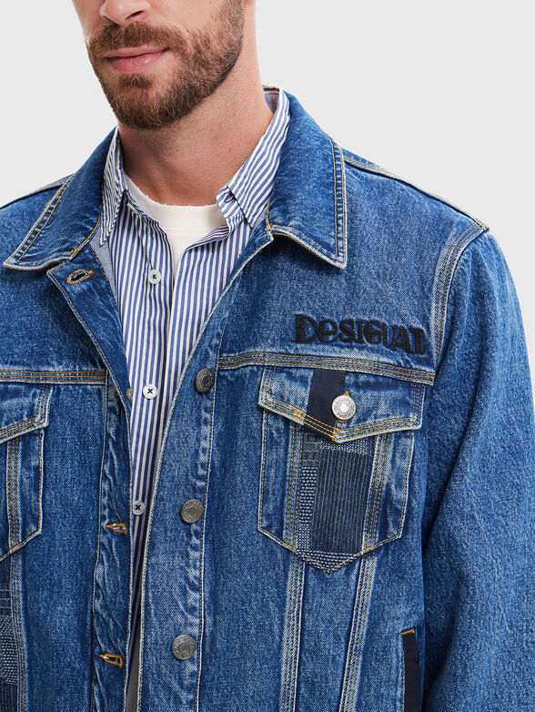 Denim jacket with patches - 3