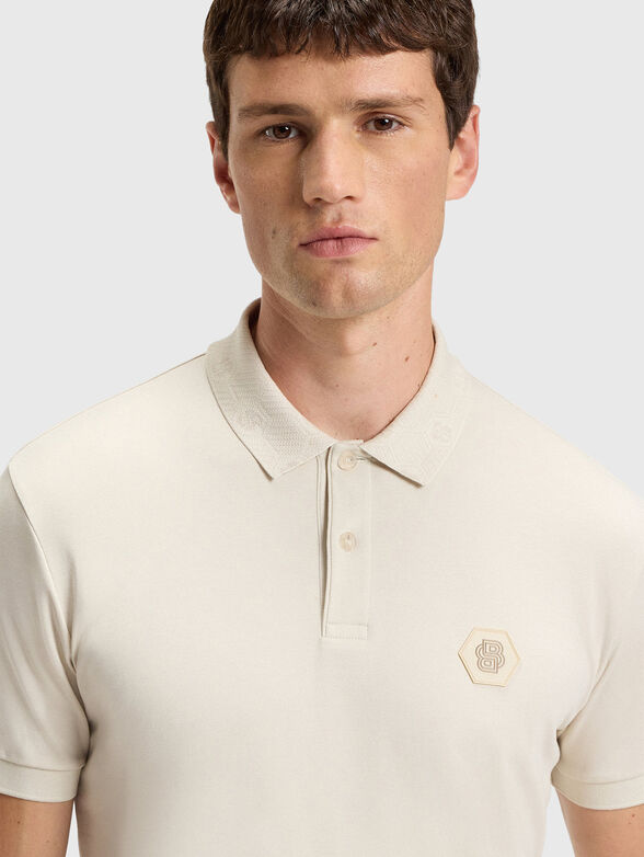 Grey polo shirt with logo - 4