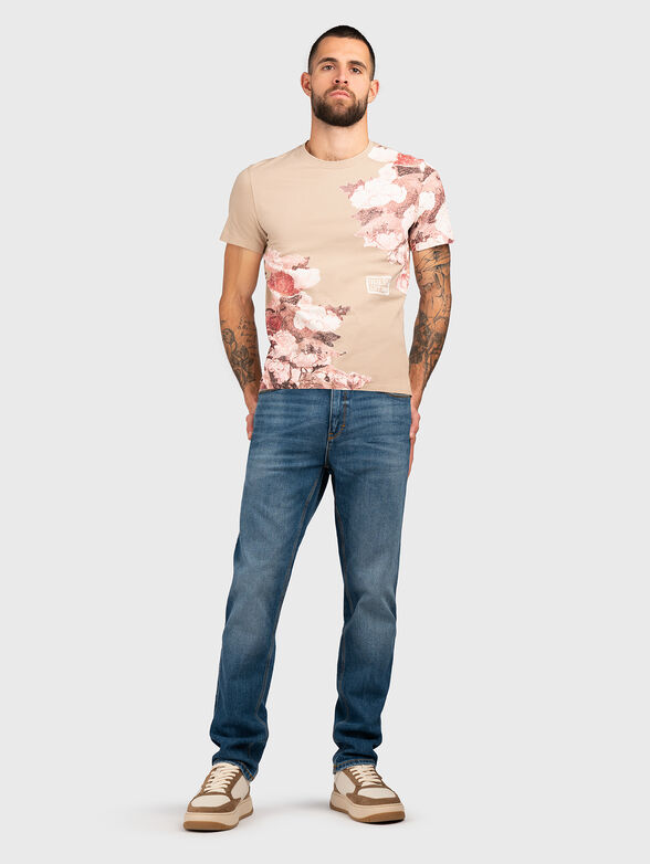 T-shirt with floral motifs and logo - 2