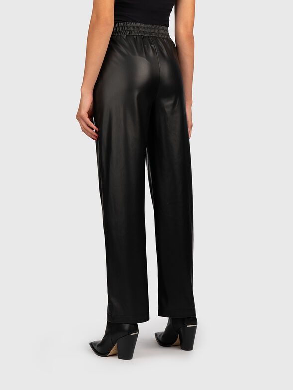 Black eco leather trousers  - 2