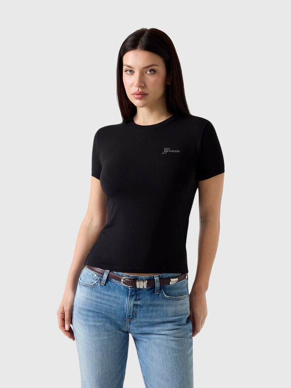 Rhinestones logo t-shirt - 2