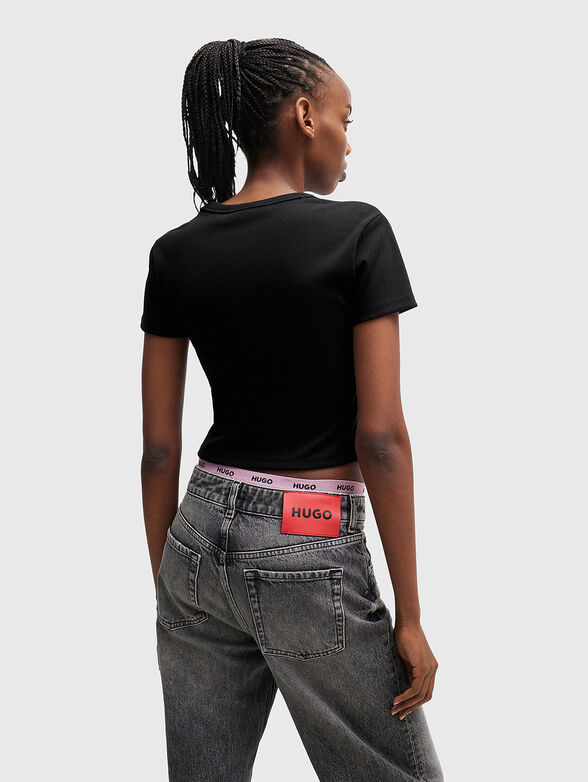 Short T-shirt with logo - 3