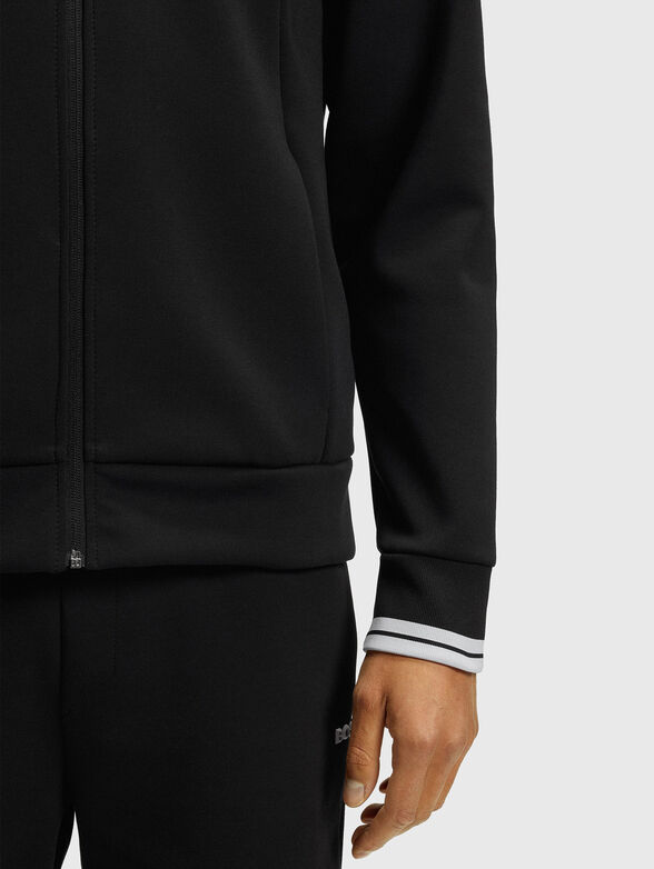 Cotton sweatshirt with zip - 4