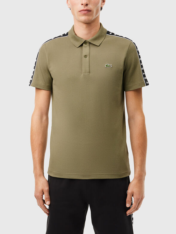 Polo shirt with contrasting stripe  - 1