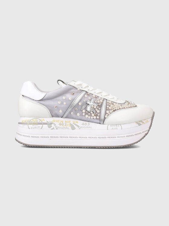 BETH sneakers with appliquéd beads - 1