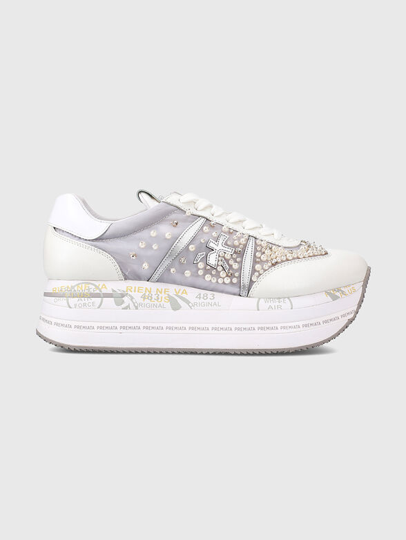 BETH sneakers with appliquéd beads - 0