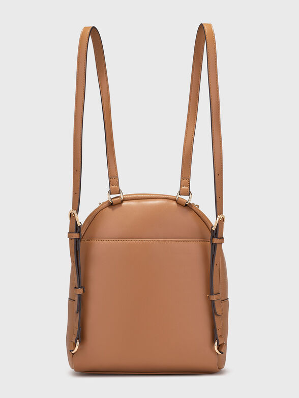 Eco leather backpack with gold details - 2