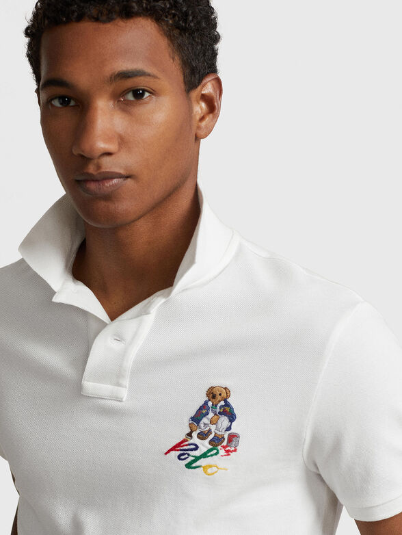 Polo-shirt with multicoloured Polo Bear embroidery - 4