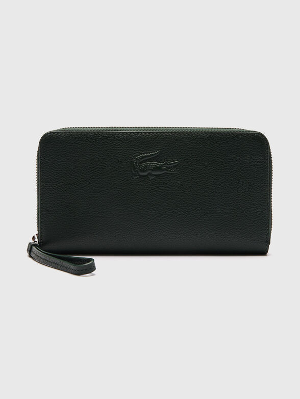 Black wallet with embossed logo detail - 1