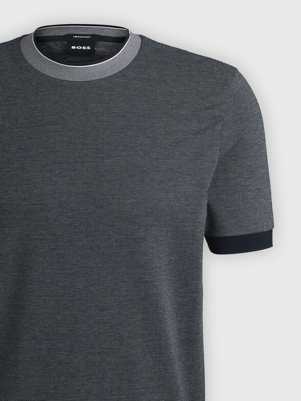 Cotton T-shirt with oval neckline - 2