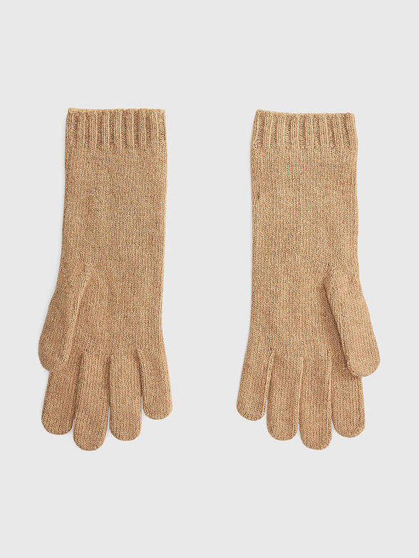 Wool gloves with logo embroidery - 2