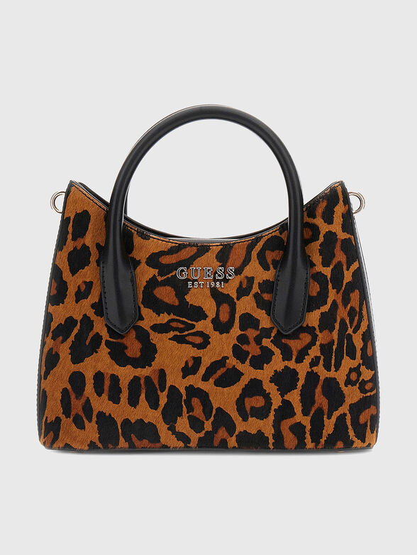 DOMITILLA leather bag with accent print - 1