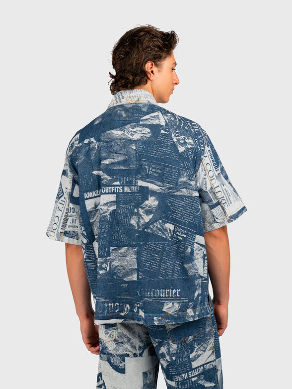 Denim shirt with print - 3