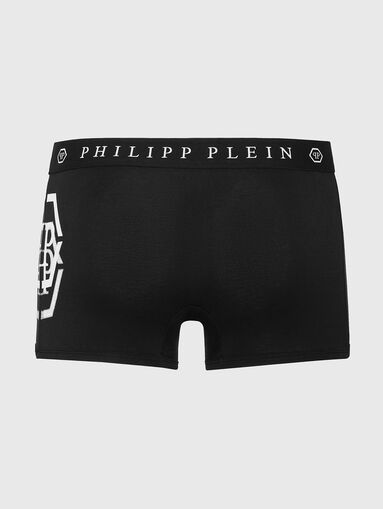 Black boxers with logo print - 4