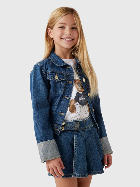 Lurex denim jacket - 1