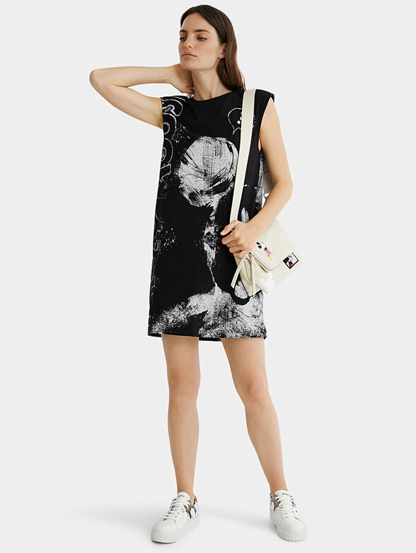 Mini dress with worn off effect - 2
