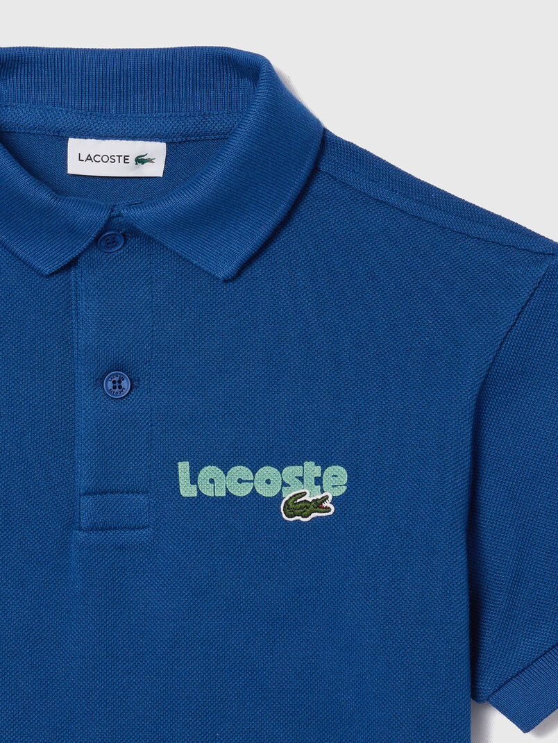 Polo shirt in cotton pique with logo - 3