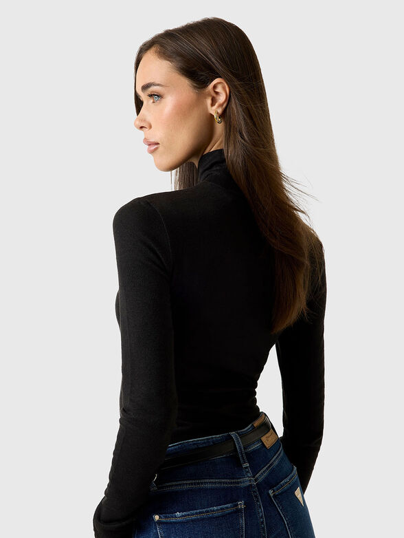 ANITA turtle neck sweater in black - 3