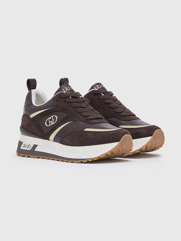 Beige sport shoes - 2