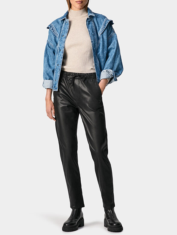 CARA Texture effect trousers - 4