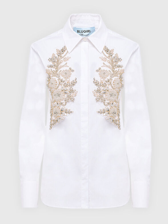 Long sleeved shirts with rhinestones - 1