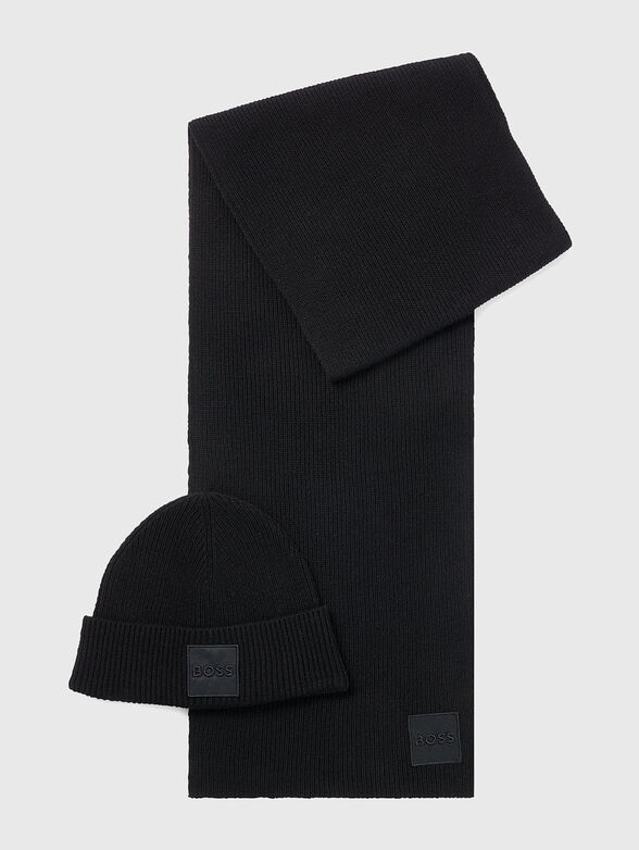 Scarf and beanie hat set - 1