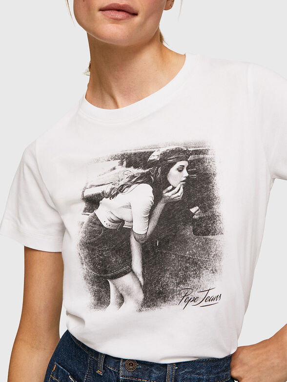 SANY white T-shirt with print - 4