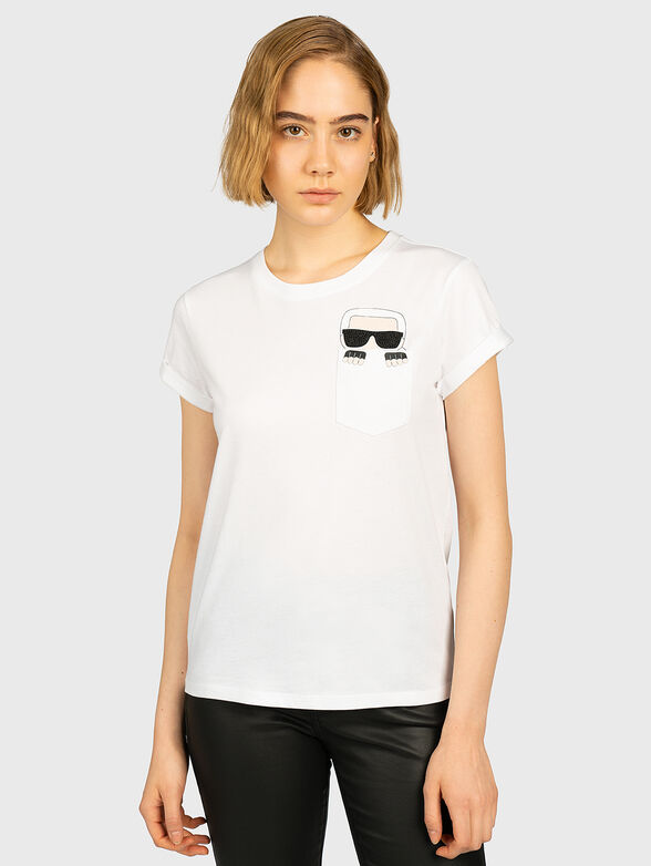 K/IKONIK Black cotton T-shirt  - 1