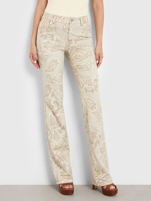 Paisley print pants - 1