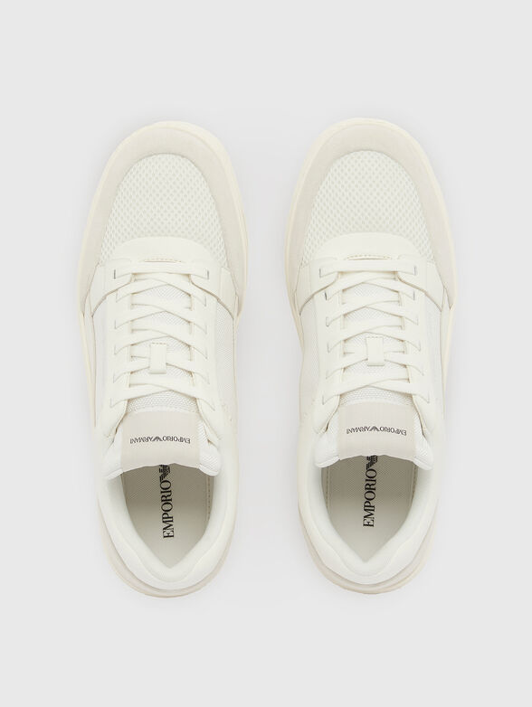 Dark blue sneakers with mesh details - 6
