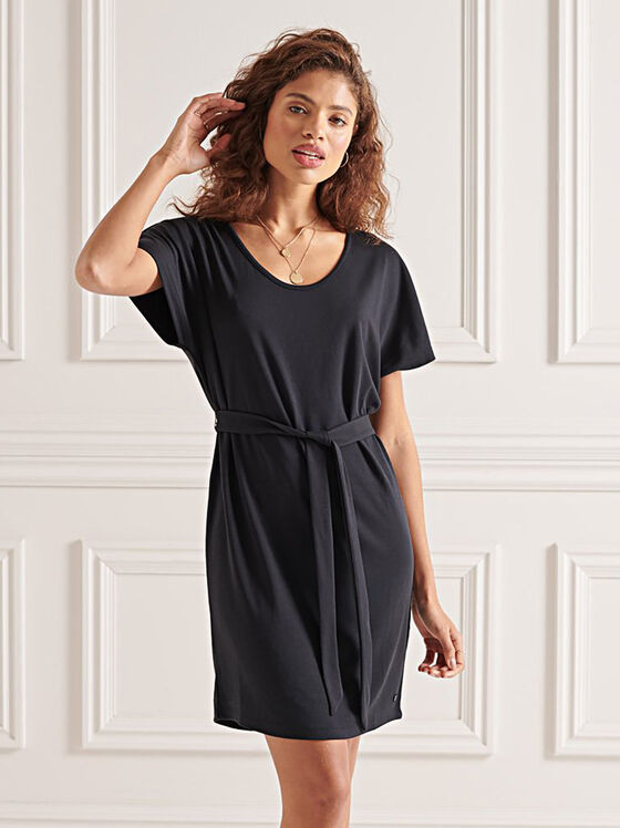 Mini dress with belt - 1
