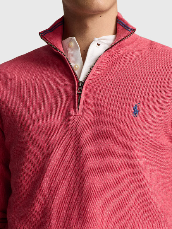 Sweater with contrasting logo - 4