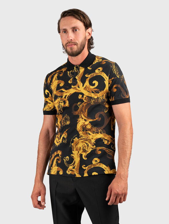 Polo shirt with baroque motifs - 1