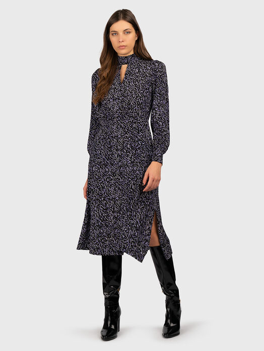 Silk dress with print