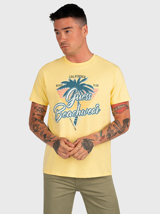 Тениска с тропически принт - 1