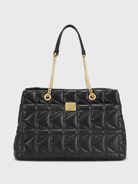 Large quilted bag with logo detail - 1