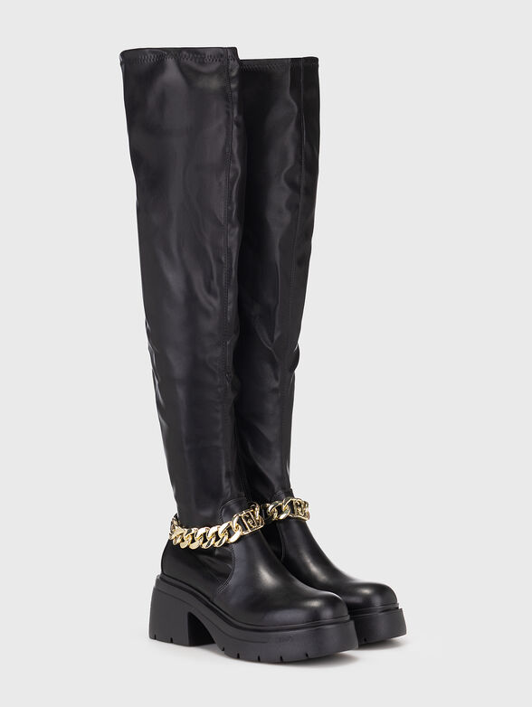 CARRIE 23 boots with accent chain - 2