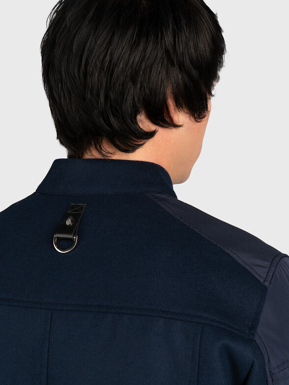 Wool blend bomber jacket - 4