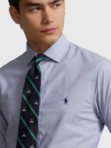 Blue cotton shirt - 4