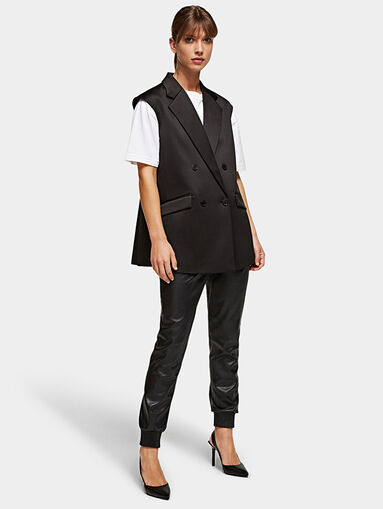 Tailored gilet with pleated back - 5